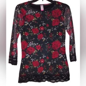 No Boundaries Juniors Mesh Top